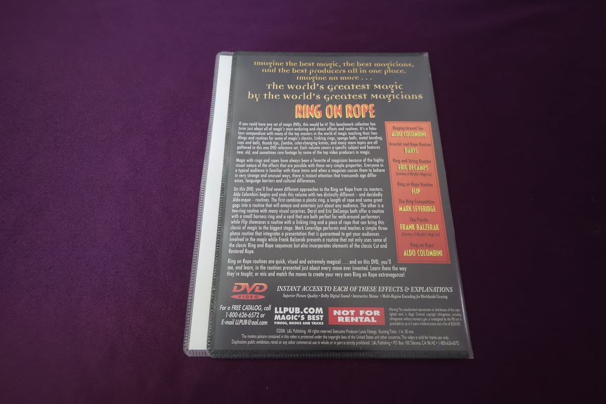【中古：状態A】RING ON ROPE