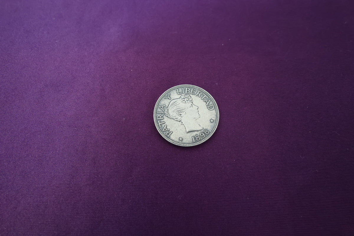 【中古：状態B】キューバ・スーブニール・ペソ銀貨（レプリカコイン）