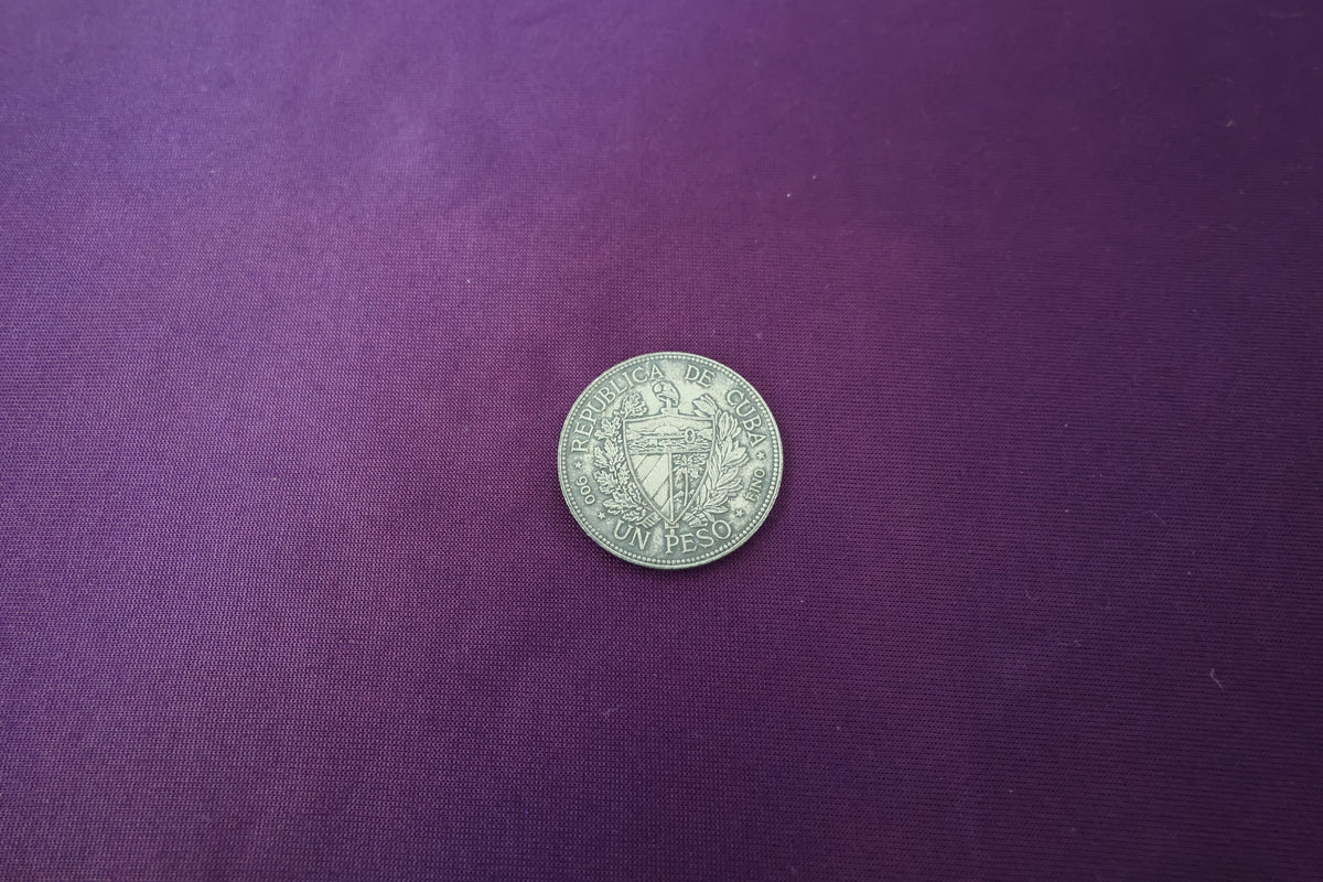 【中古：状態B】キューバ・スーブニール・ペソ銀貨（レプリカコイン）