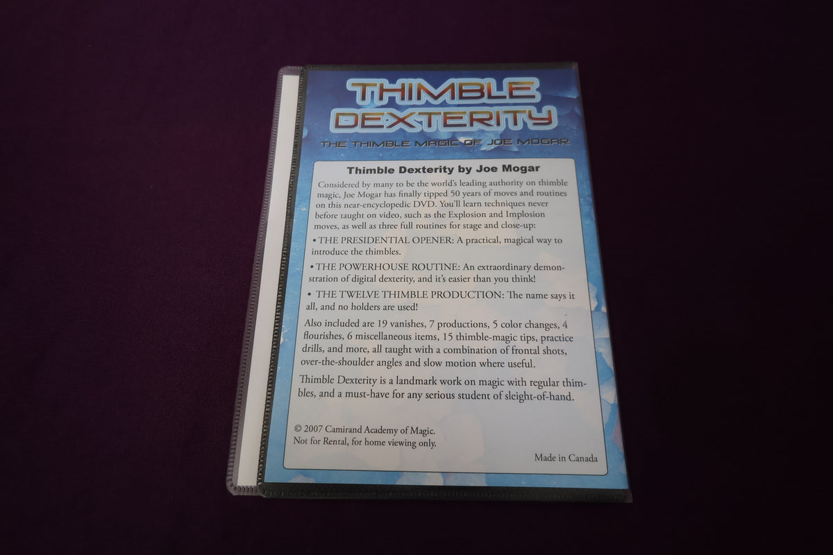【中古：状態A】THIMBLE DEXTERITY by Joe Mogar