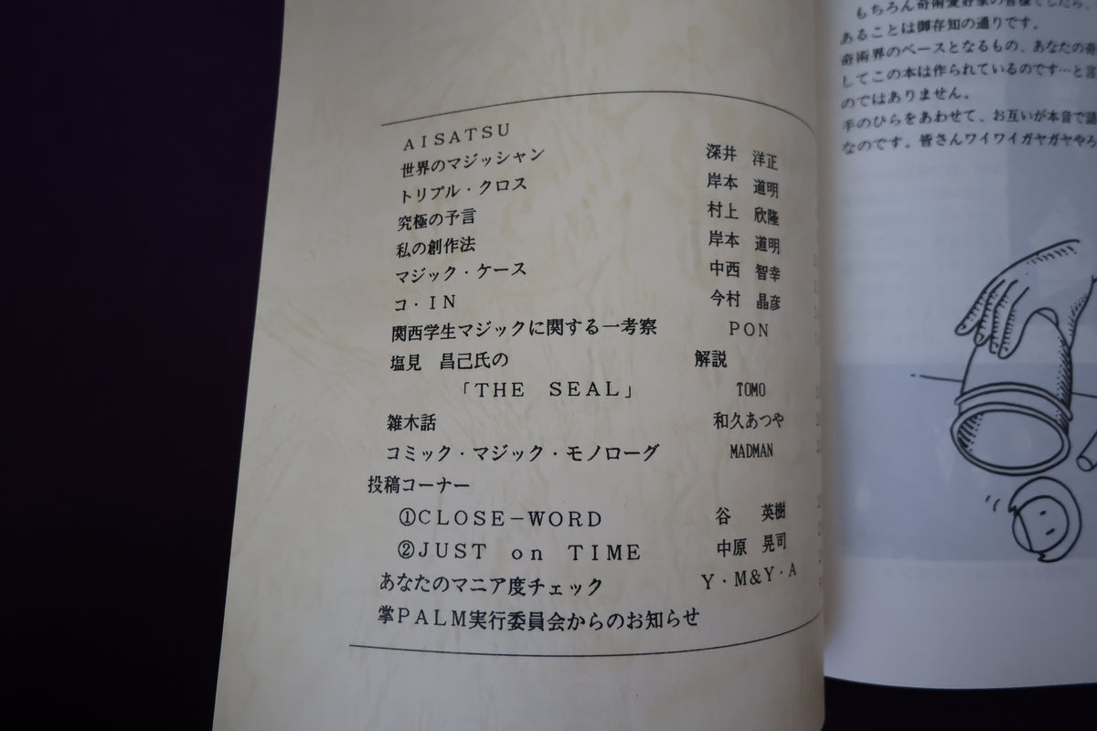 【中古：状態B】掌Palm　No3