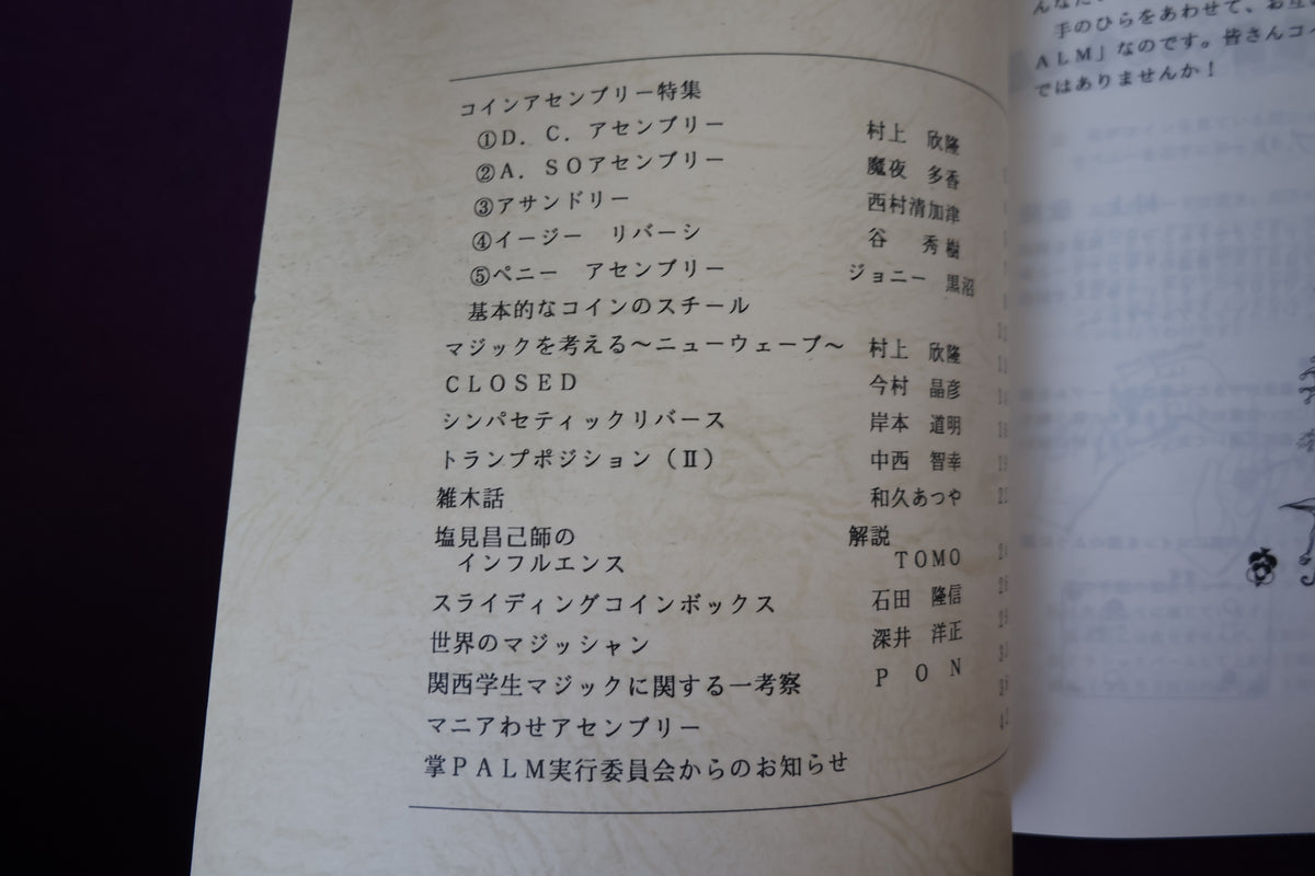 【中古：状態B】掌Palm　No6