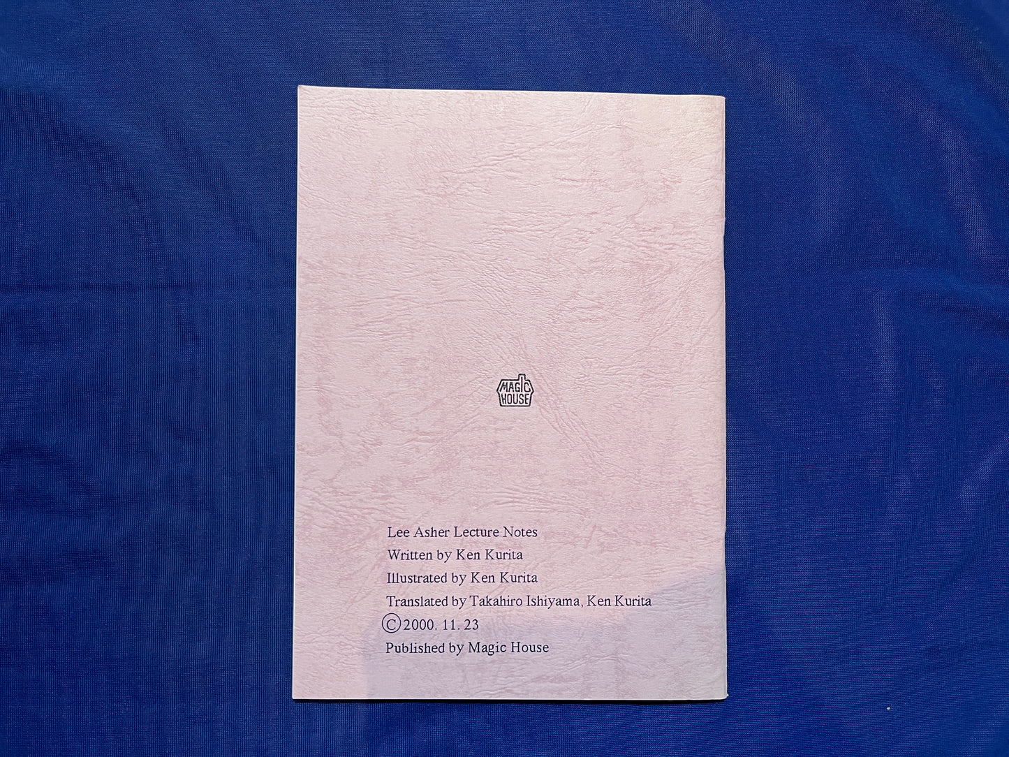 【中古：状態B】LEE ASHER LECTURE NOTES ２０００