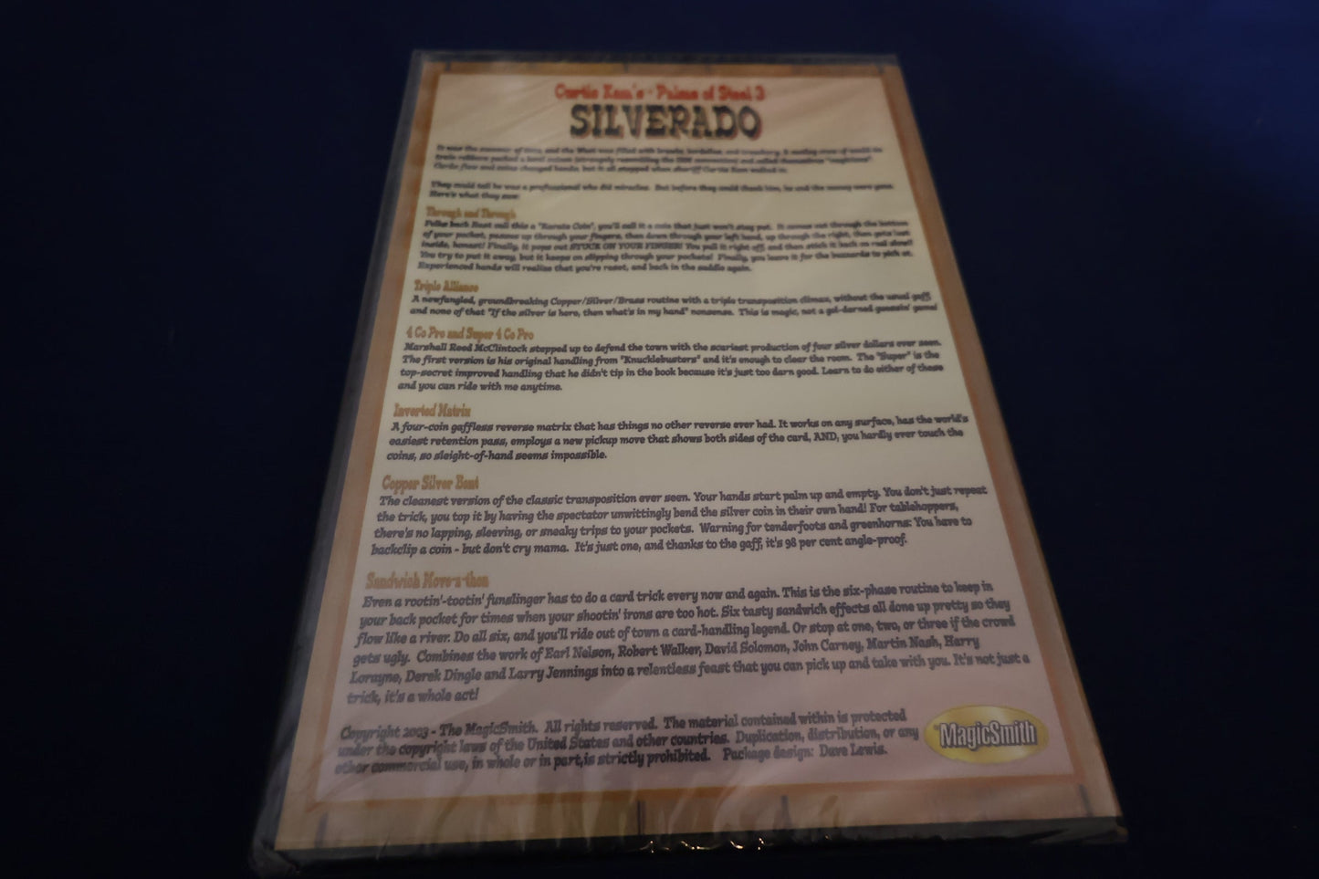 【中古：状態A】Silverado Palm of Steel 3 by Curtis Kam DVD