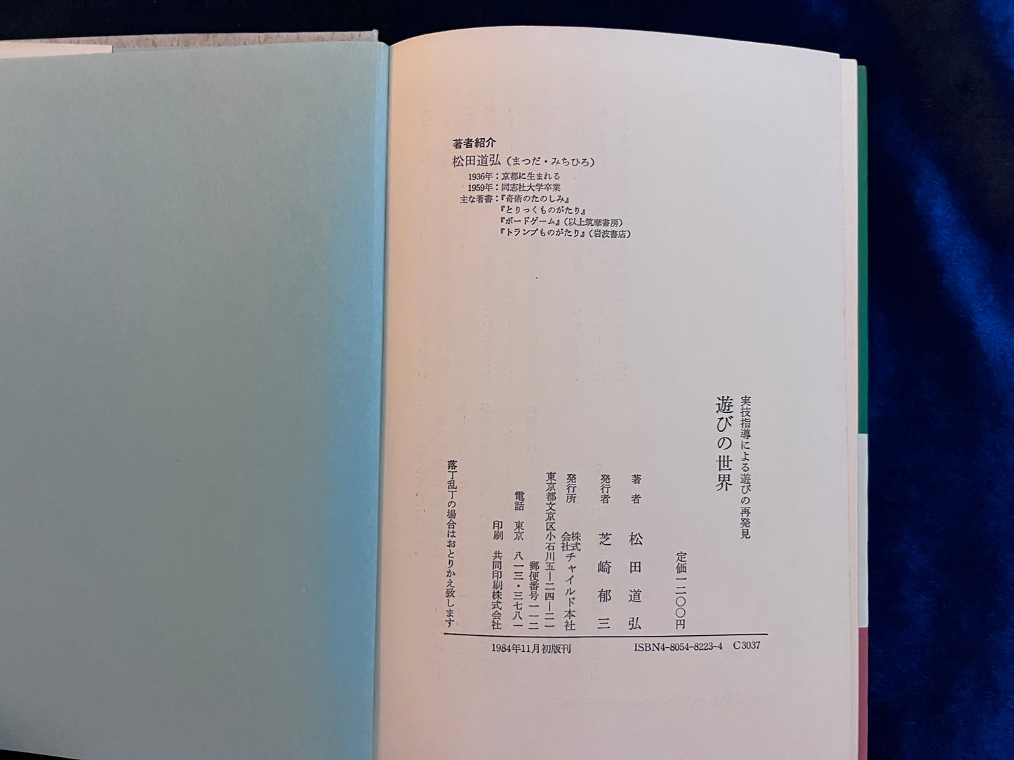 【中古：状態C】遊びの世界　子ども学講座８