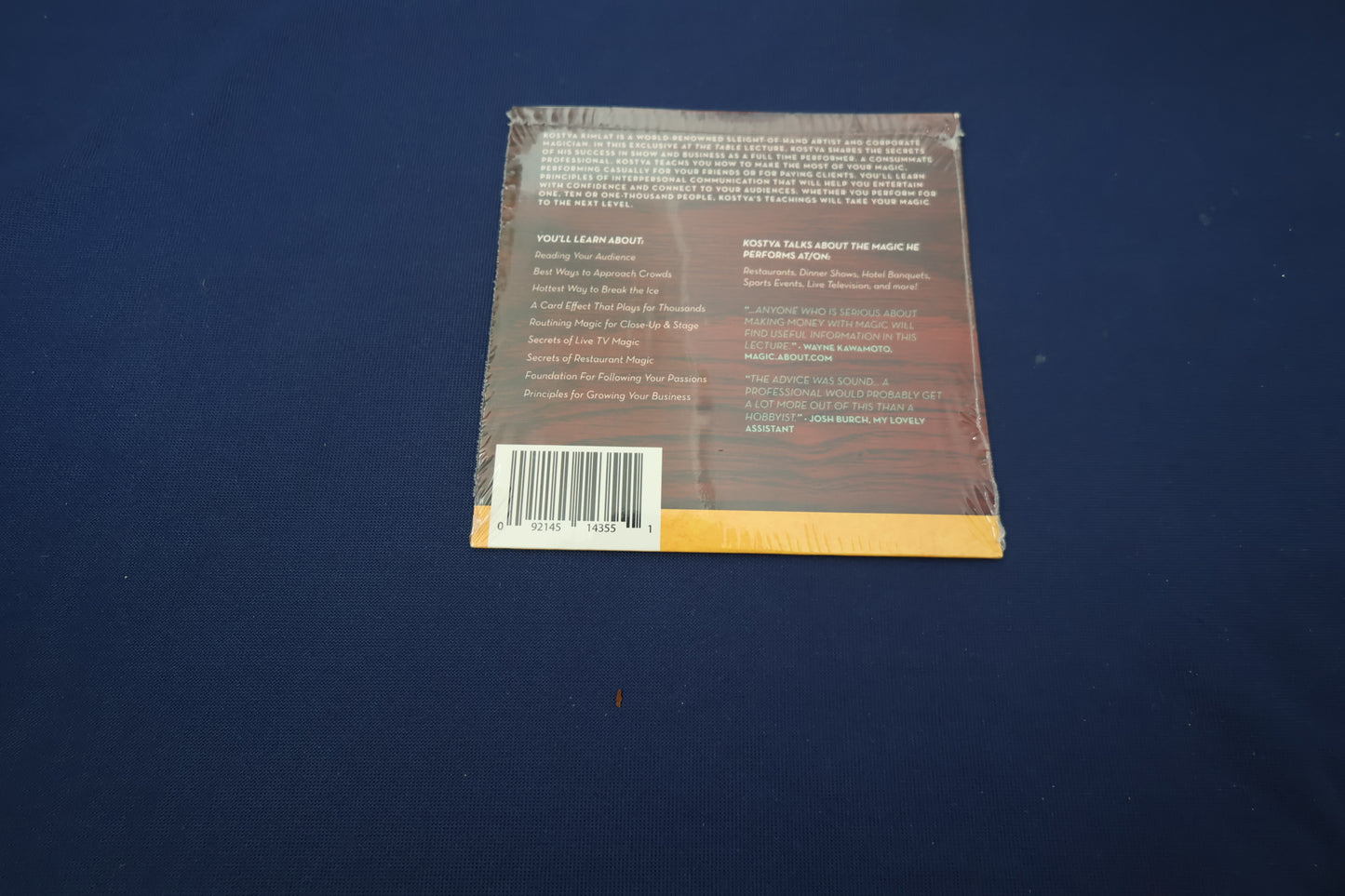 【中古：状態A】At the Table Live Lecture - Kostya Kimlat 英語＆日本語書き起こし原稿付き(CD-ROM)