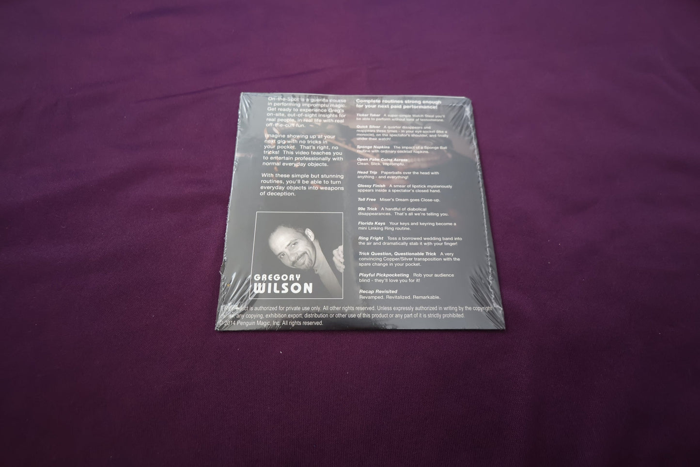 【中古：状態S】On the Spot with Gregory Wilson