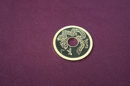 【中古：状態A】Chinese Coin(Black-Dollar Size)チャイニーズ・ドラゴンコイン・ワンダラーサイズ