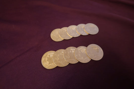 【中古：状態A】Palming Coins (Half Dollar Version)/ハーフダラー・パーミングコイン １０枚セット