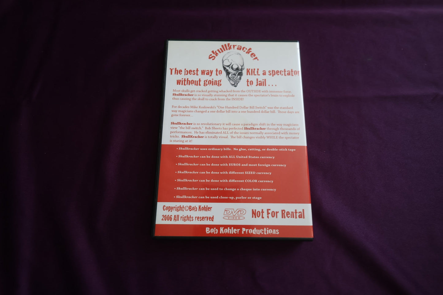 【中古：状態A】Skullkracker by Bob Sheets
