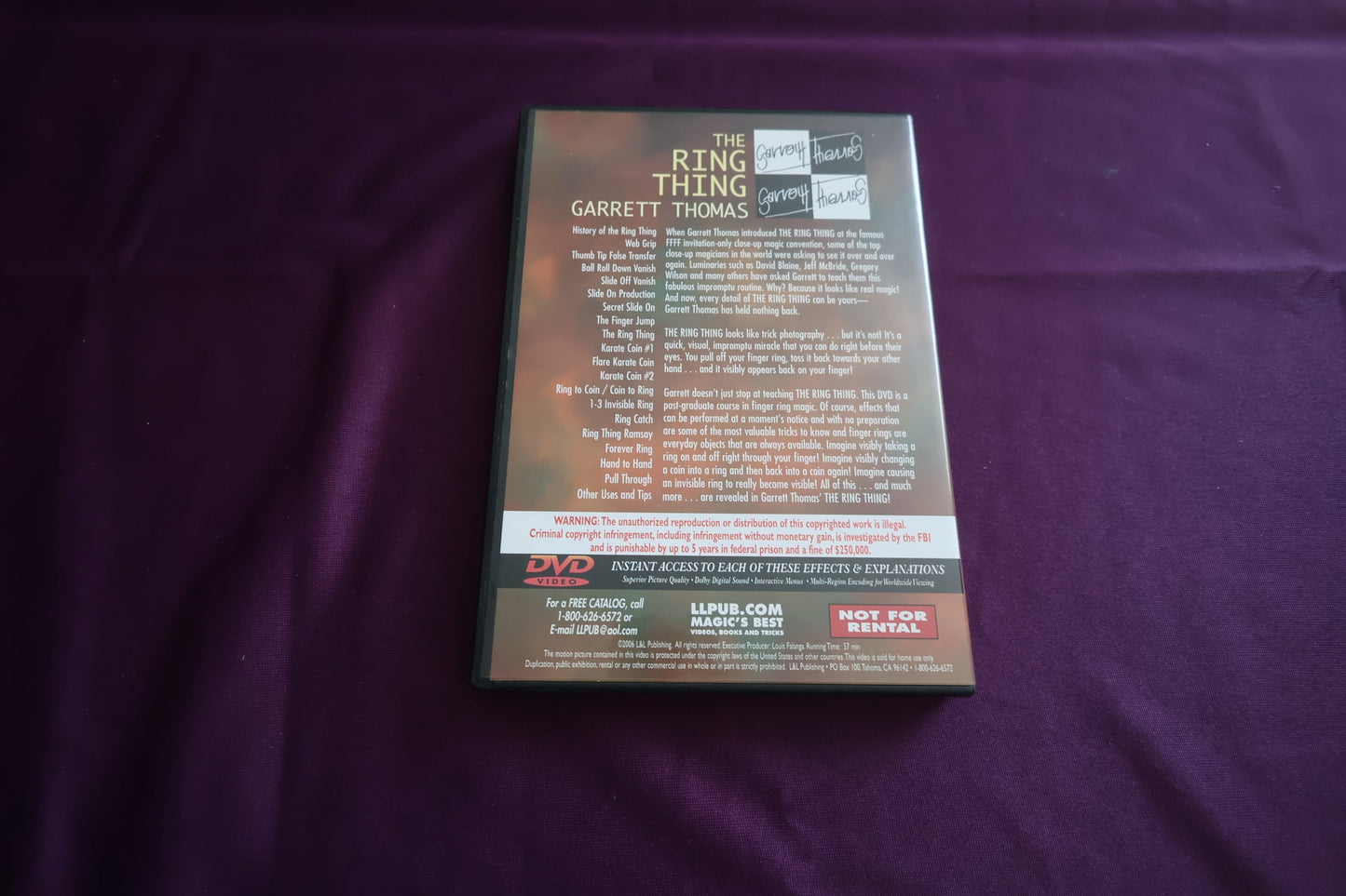 【中古：状態A】THE RING THING BY GARRETT THOMAS
