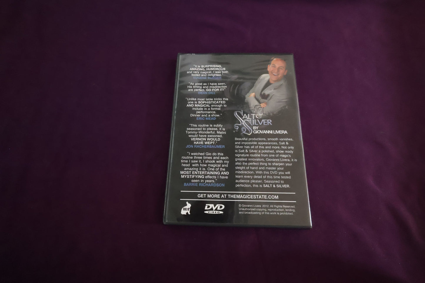 【中古：状態A】SALT & SILVER by GIOVANNI LIVERA（DVDのみ）