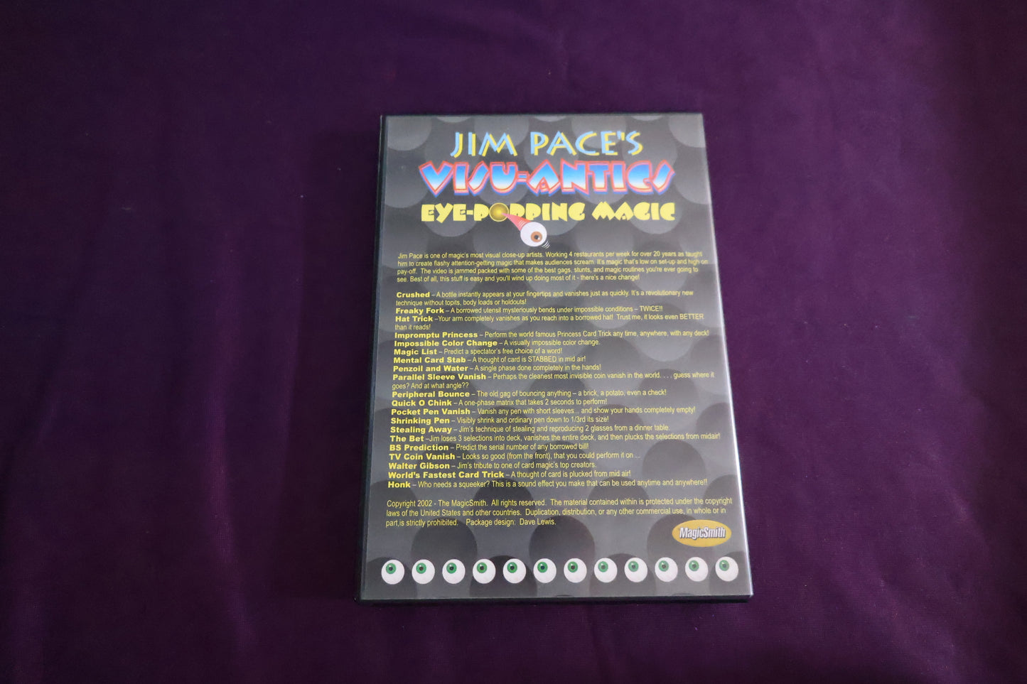 【中古：状態A】VISU-ANTICS EYE-POPPING MAGIC by JIM PACE'S