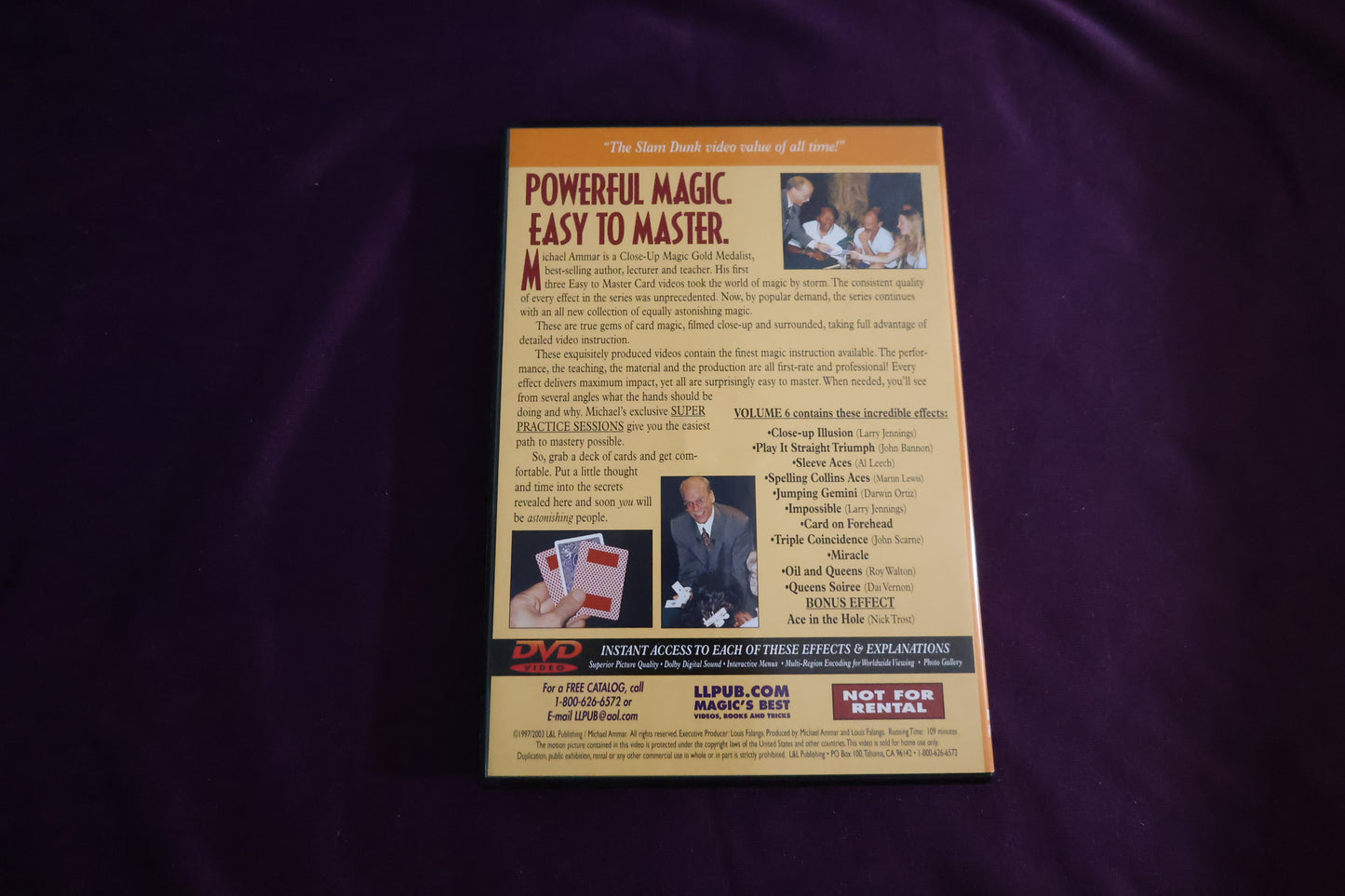 【中古：状態A】EASY TO MASTER CARD MIRACLES by MICHAEL AMMAR VOL6