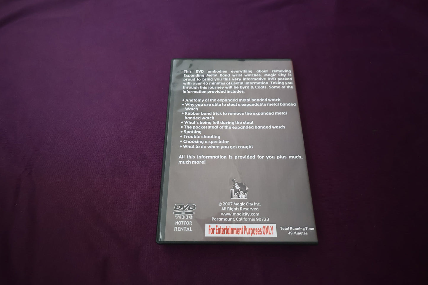 【中古：状態A】The complete course in watch stealing Volume3