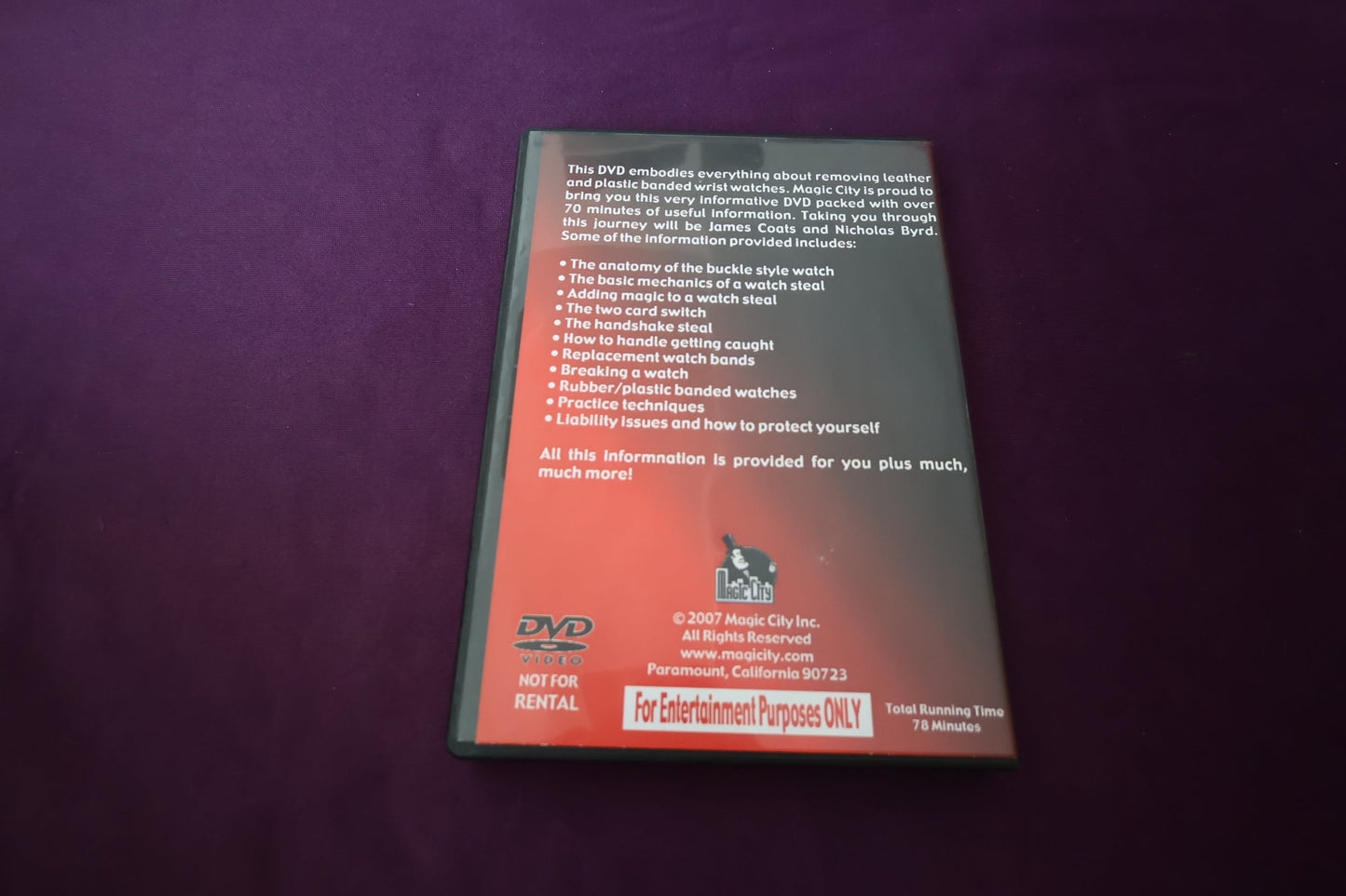 【中古：状態A】The complete course in watch stealing Volume1