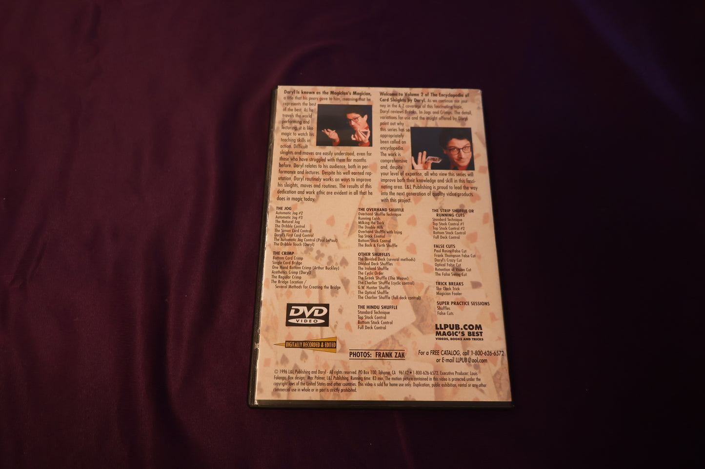 【中古：状態B】Encyclopedia of Card Sleights by DARYL Volume2