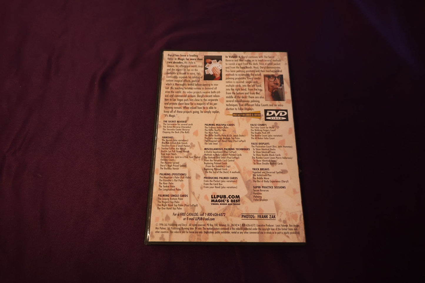 【中古：状態B】Encyclopedia of Card Sleights by DARYL Volume6