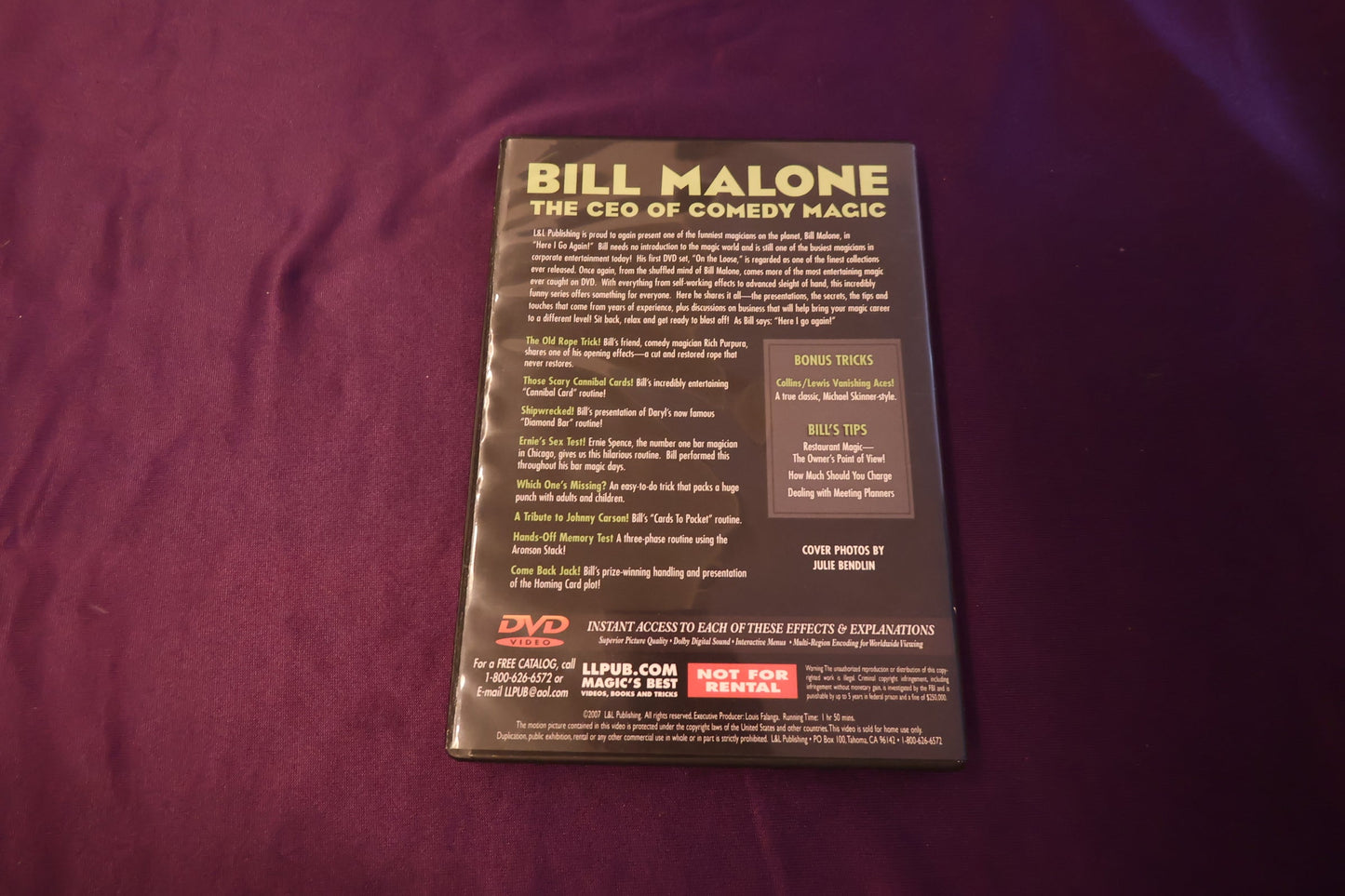 【中古：状態A】BILL MALONE HERE I GO AGAIN VOLUME3