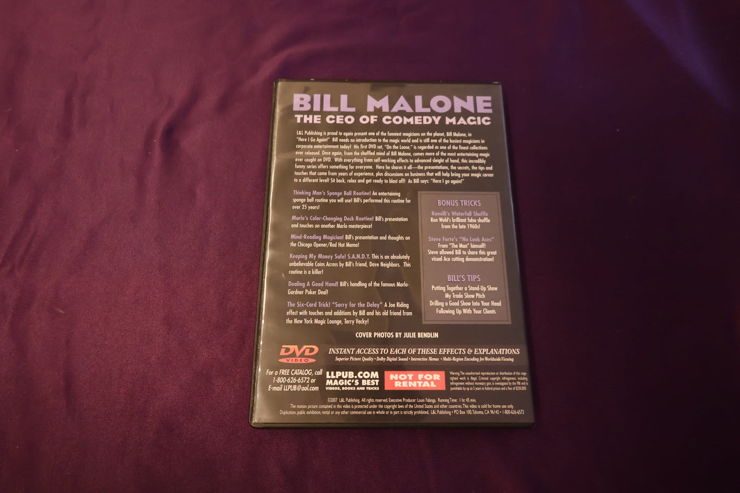 【中古：状態A】BILL MALONE HERE I GO AGAIN VOLUME2