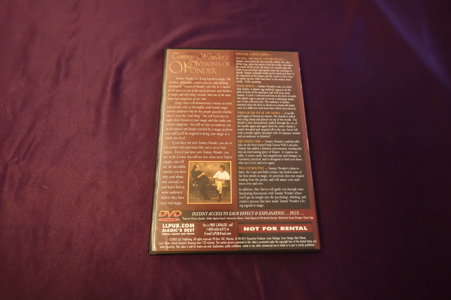 【中古：状態A】VIisions of WONDER volume1 TOMMY WONDER