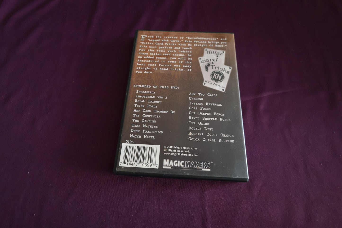 【中古：状態A】KILLER CARD TRICKS by Kris Nevling