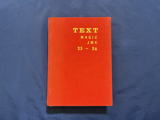 【中古：状態C】JMC TEXT 合本　25-36
