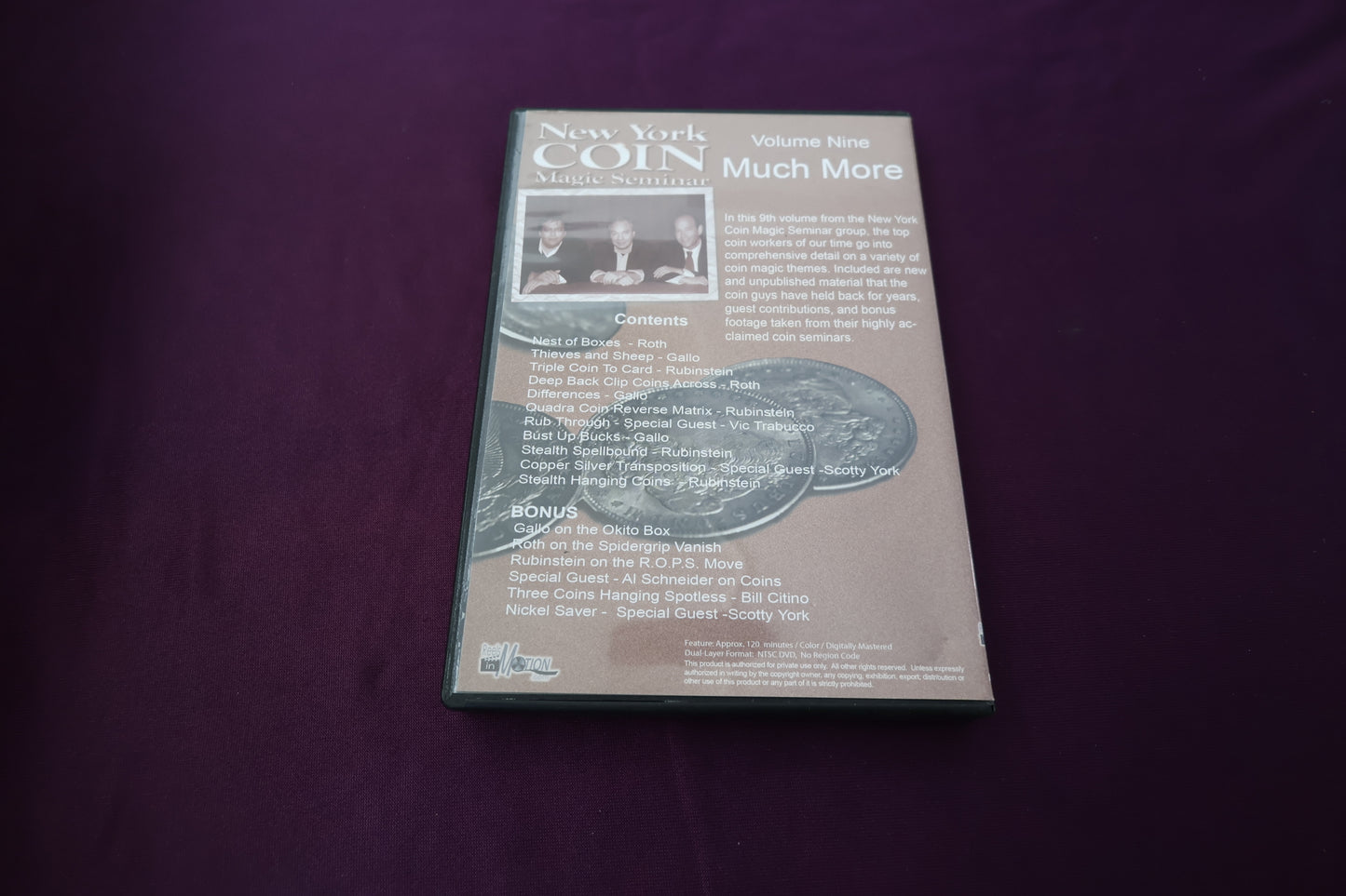 【中古：状態B】New York COIN Magic Seminar Volume9 Much More