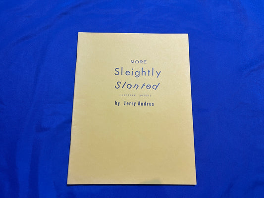 【中古：状態B】MORE Sleightly Slanted