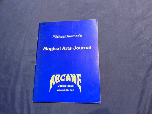 【中古：状態B】Magical Arts Journal Vol Ⅱ,№7&8 ARCANE Double Issue