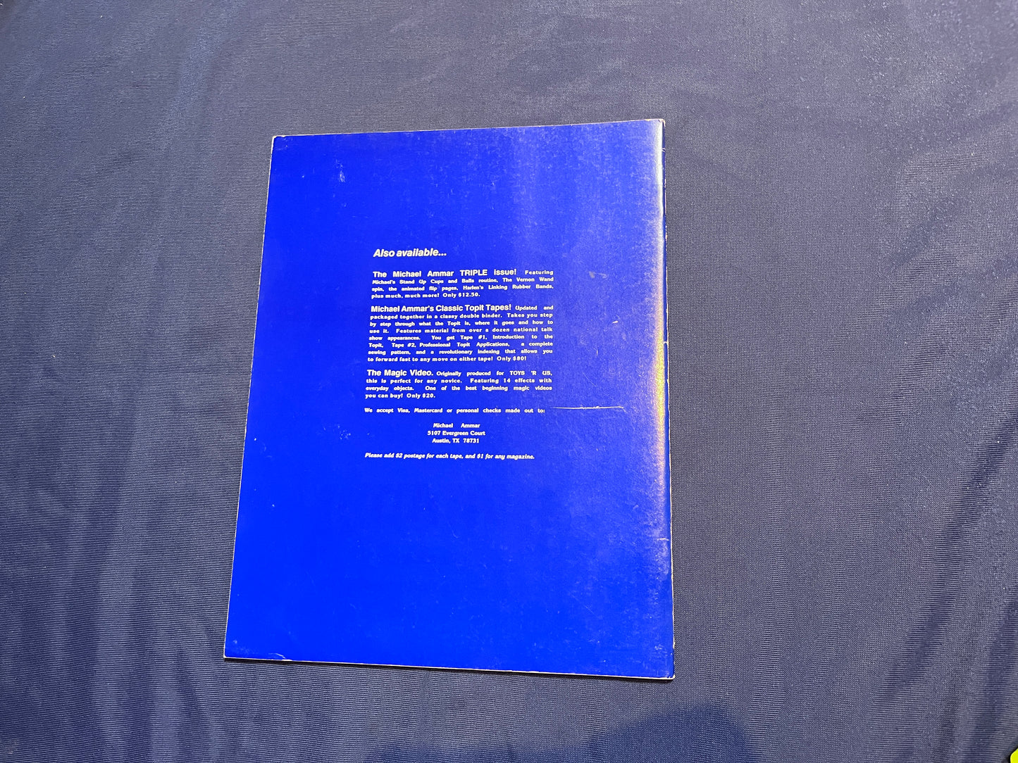 【中古：状態B】Magical Arts Journal Vol Ⅱ,№7&8 ARCANE Double Issue