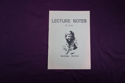 【中古：状態C】LECTURE NOTES From Dominique Duvivier