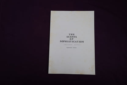 【中古：状態C】THE SCENTS OF SOPHISTICATION　MASATOSHI FUROTA