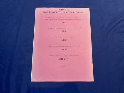 【中古：状態B】Mac King's Other Rope Routine