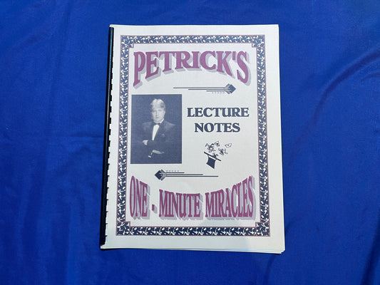 【中古：状態A】PETRICK'S LECTURE NOTE ONE MINUTE MIRACLES #１