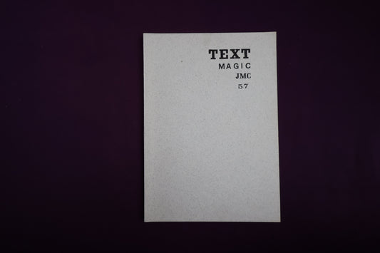 【中古：状態D】TEXT MAGIC JMC ５７