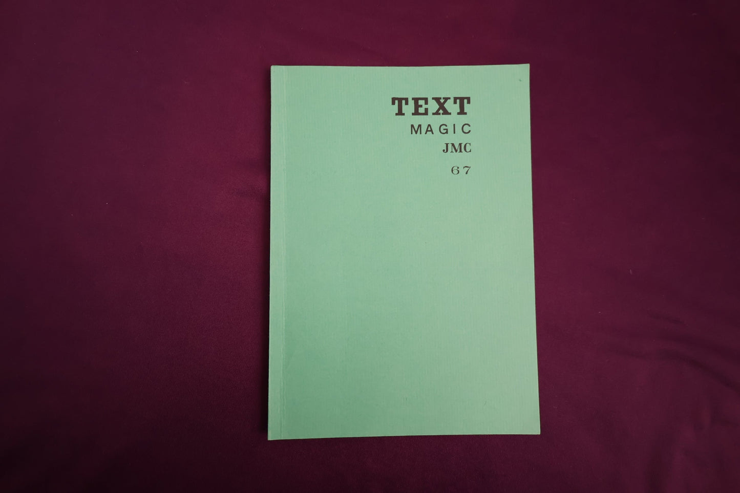 【中古：状態C】TEXT MAGIC JMC ６７