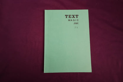 【中古：状態C】TEXT MAGIC JMC ７１
