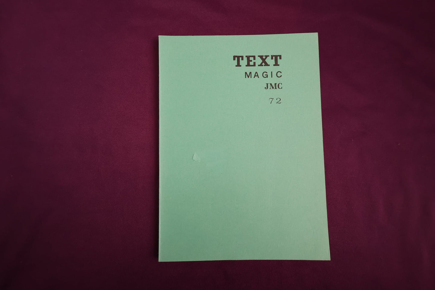 【中古：状態C】TEXT MAGIC JMC ７２