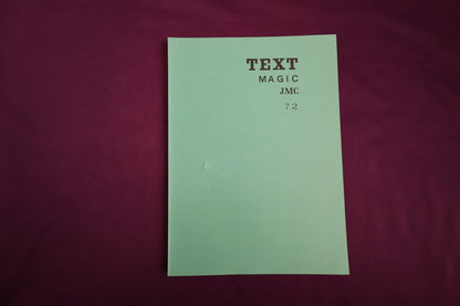 【中古：状態C】TEXT MAGIC JMC ７２