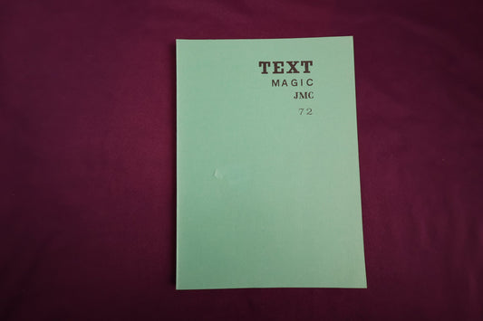 【中古：状態C】TEXT MAGIC JMC ７２