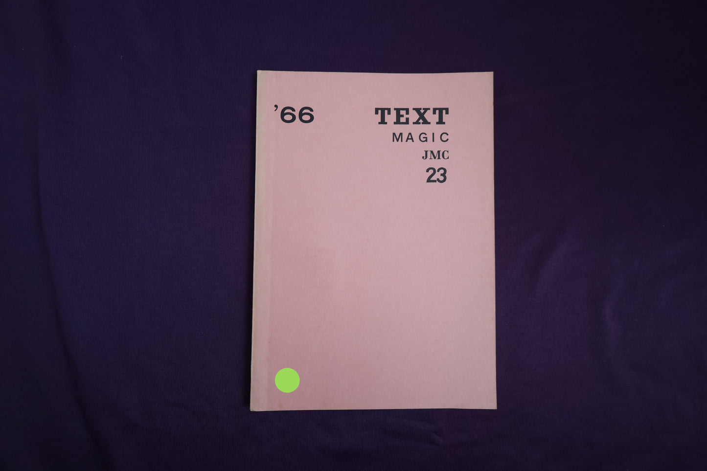 【中古：状態D】TEXT MAGIC JMC ２３