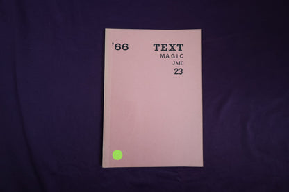 【中古：状態D】TEXT MAGIC JMC ２３