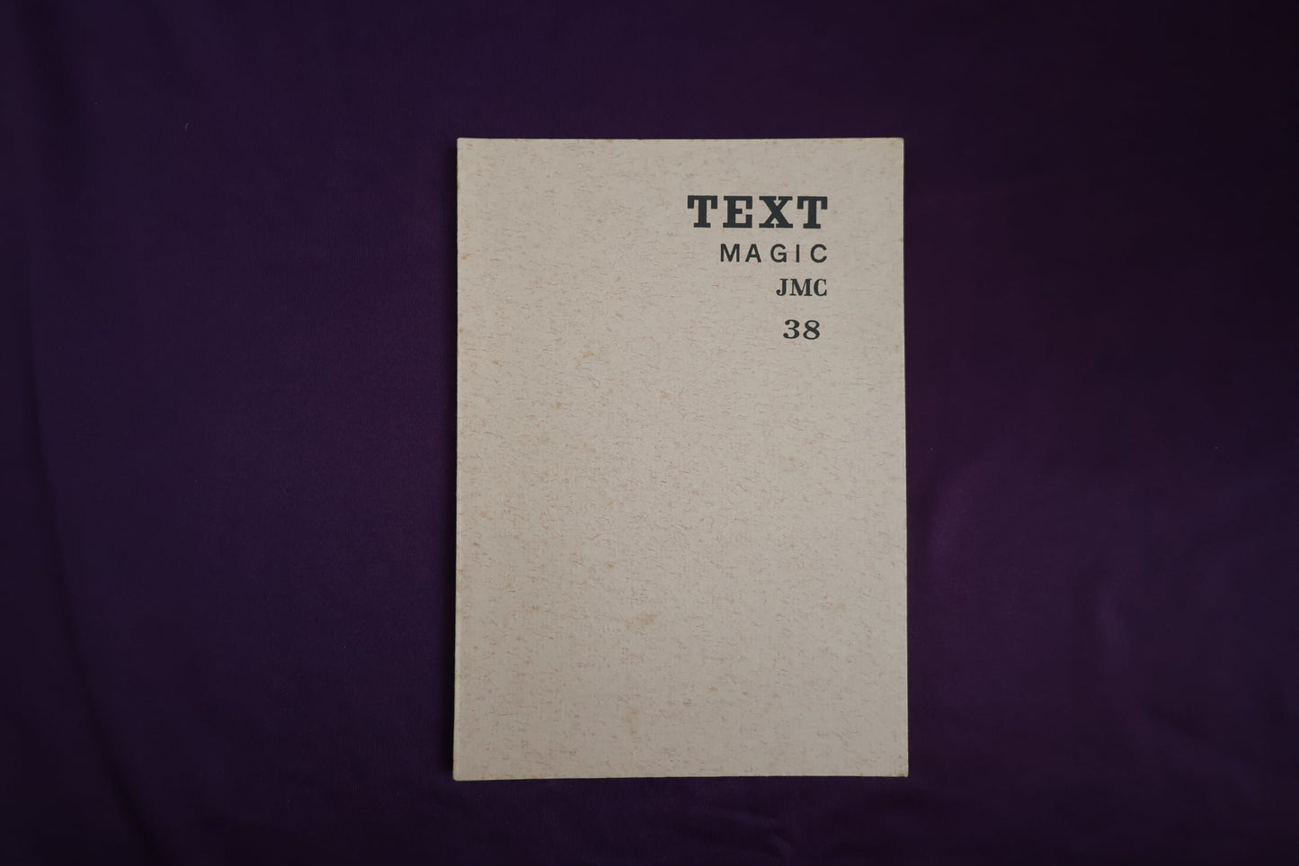 【中古：状態D】TEXT MAGIC JMC ３８