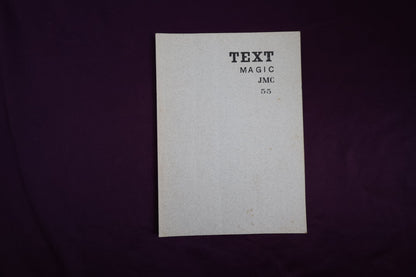 【中古：状態D】TEXT MAGIC JMC ５５