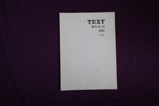 【中古：状態D】TEXT MAGIC JMC ５５