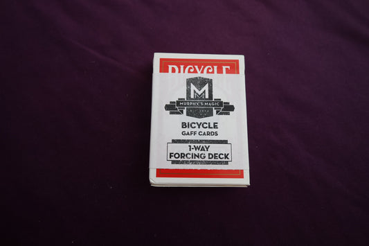 【中古：状態A】BICYCLE GAFF CARDS 1-WAY FORCING DECK(赤裏：ハートのQ)
