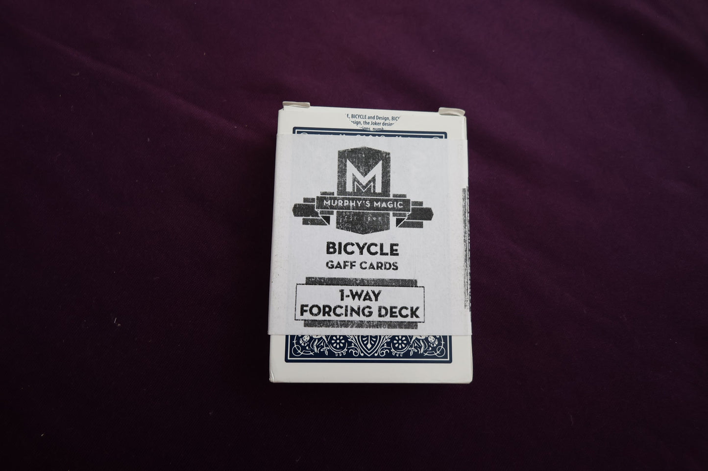 【中古：状態A】BICYCLE GAFF CARDS 1-WAY FORCING DECK(青裏：ハートの５)