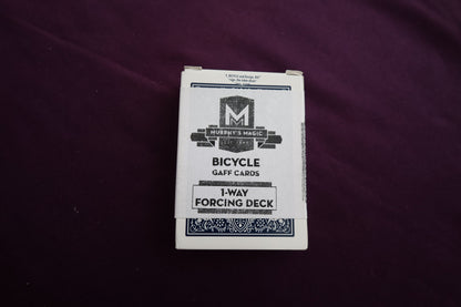 【中古：状態A】BICYCLE GAFF CARDS 1-WAY FORCING DECK(青裏：ハートの５)