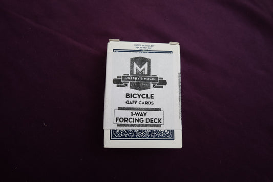 【中古：状態A】BICYCLE GAFF CARDS 1-WAY FORCING DECK(青裏：ハートの５)
